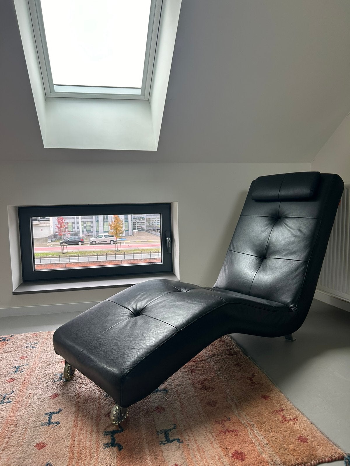 Chaise Longue, Ophalen, Eenpersoons, 125 tot 150 cm, Leer
