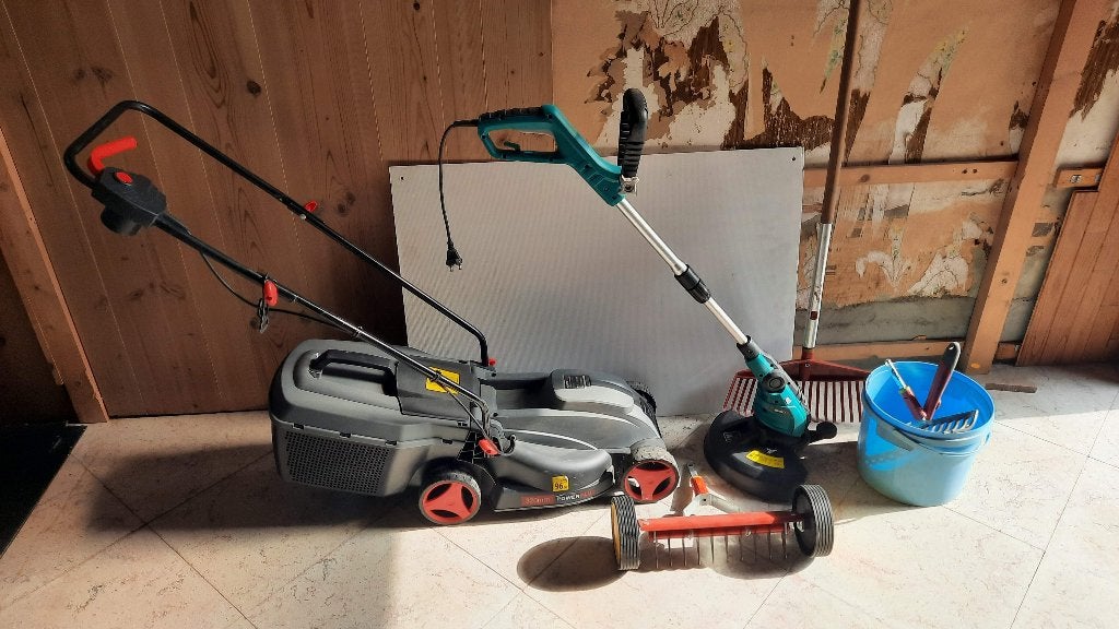 Elektrisch grasmachine, Tuin en Terras, Ophalen, Cirkelmaaier, Elektrische grasmaaier, Zo goed als nieuw