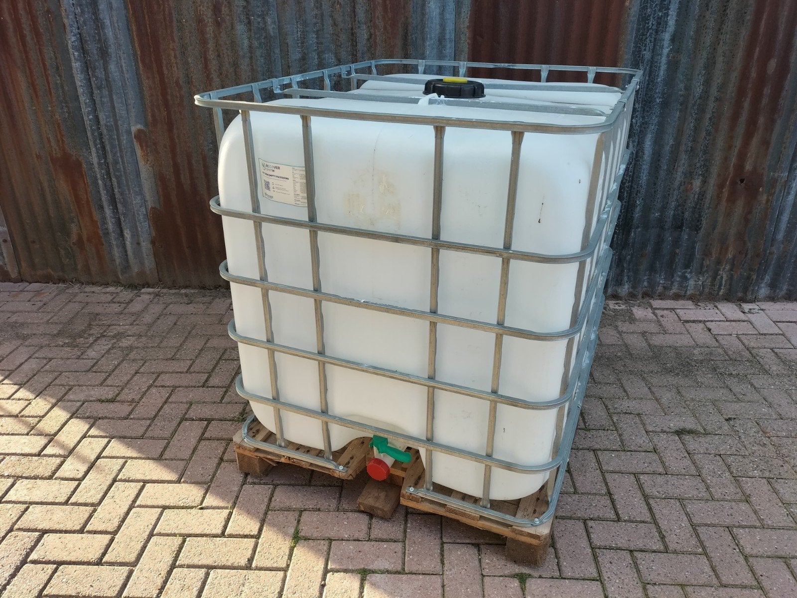 IBC, 1000 liter vat, regenton, waterton, Tuin en Terras, 150 liter of meer, Ophalen, Gebruikt