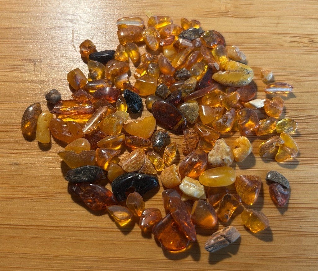 Ambre, strass 10,25 g, Enlèvement ou Envoi, Fossile