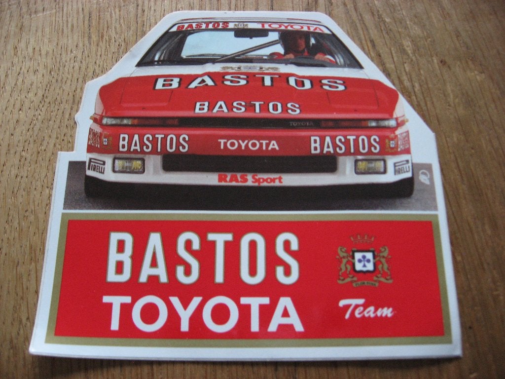 Bastos Toyota Team Sticker, Ophalen of Verzenden, Nieuw, Sport