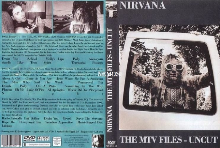 DVD - NIRVANA - THE MTV FILES UNCUT, Envoi, Neuf, dans son emballage, Concert