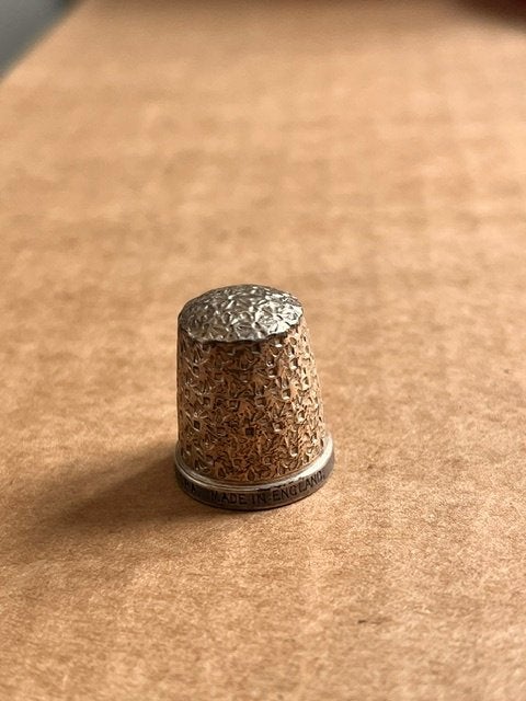 Dé à coudre en argent antique HG&S, Collections, Dés à coudre, Enlèvement ou Envoi, Utilisé, Argent
