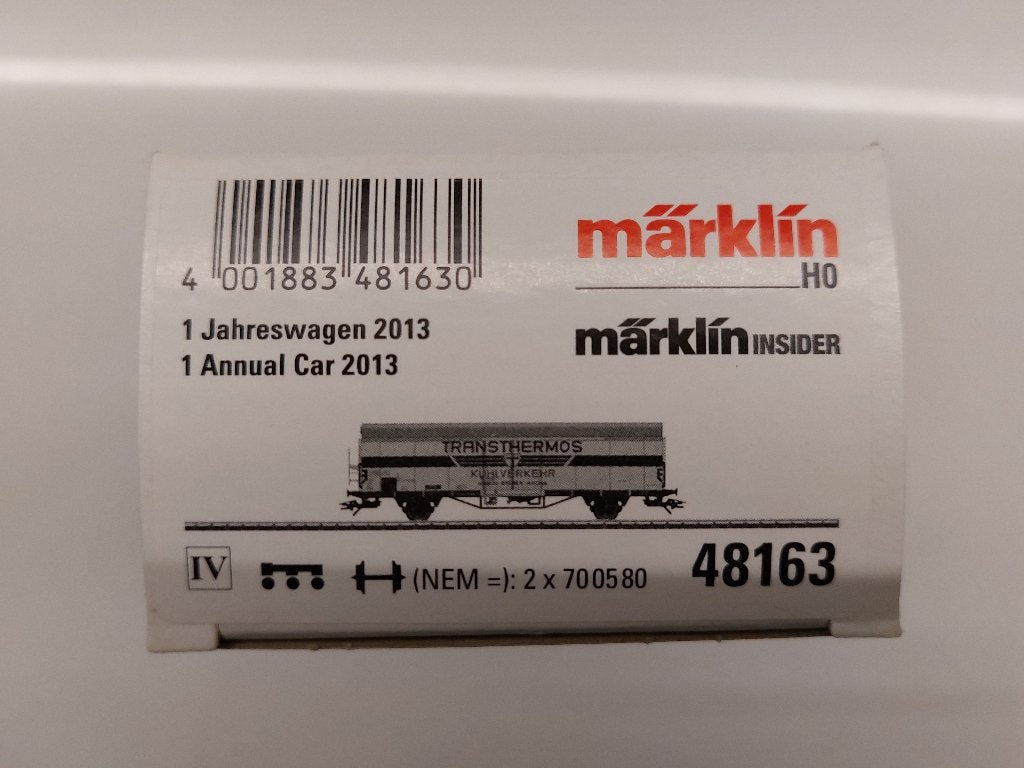 Marklin HO 48163 koelwagon, Hobby en Vrije tijd, Ophalen of Verzenden, Nieuw, Wagon, Märklin