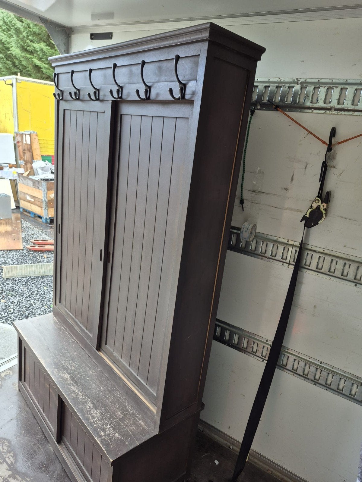 meuble d'entrée vestiaire/banc de rangement, Maison & Meubles, Enlèvement, Bois