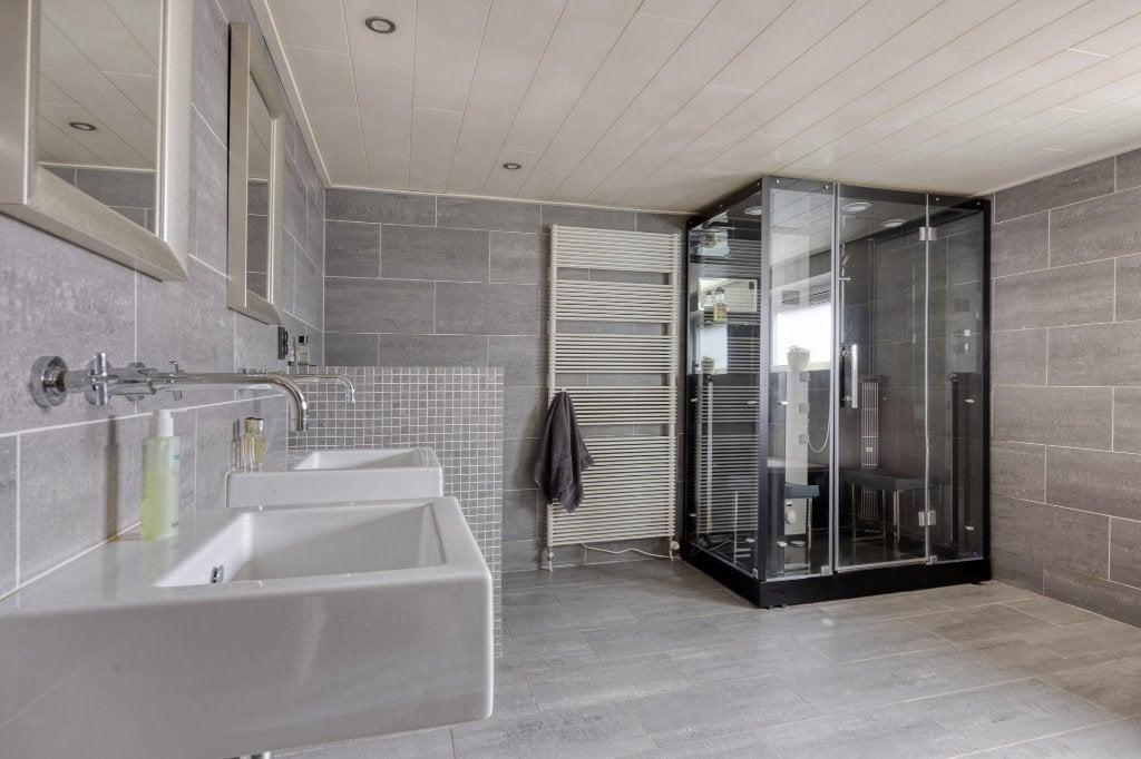 Stoom douchecabine met infrarood sauna, Sport en Fitness, Sauna, Ophalen, Zo goed als nieuw, Infrarood, Complete sauna