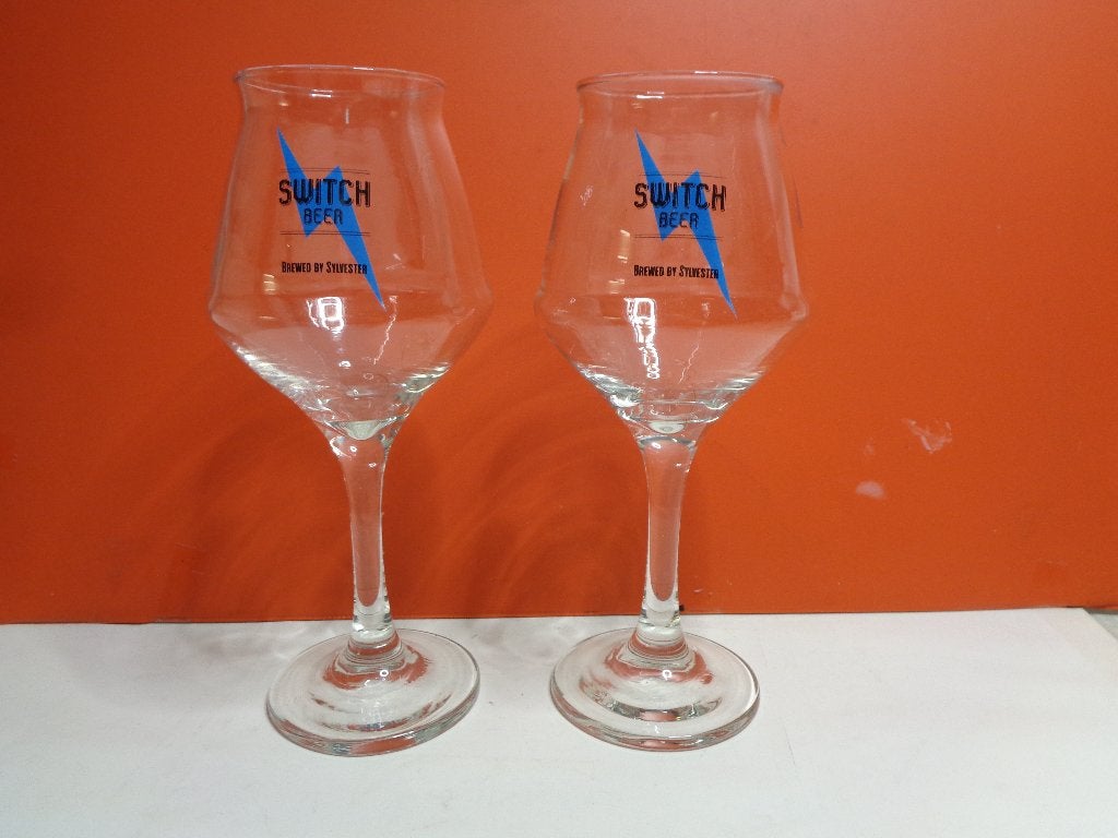 bierglas Switch beer brewed by Silvester, Ophalen of Verzenden, Zo goed als nieuw, Glas of Glazen, Overige merken