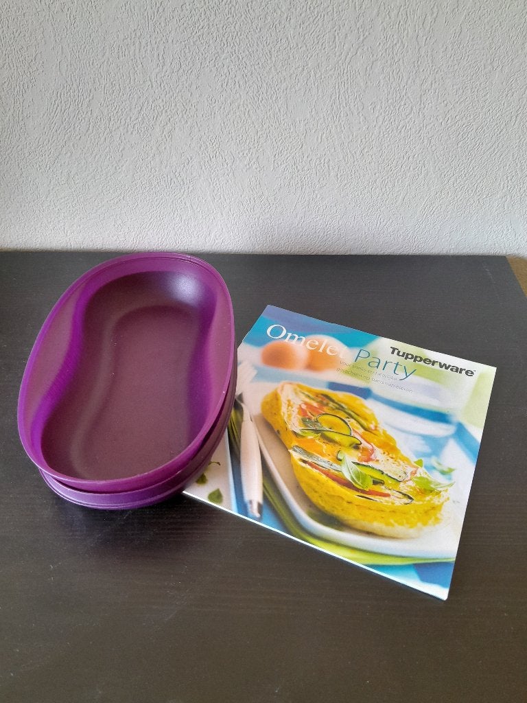 Tupperware - Omelet party, Enlèvement ou Envoi, Compatible micro-ondes, Comme neuf, Autres types