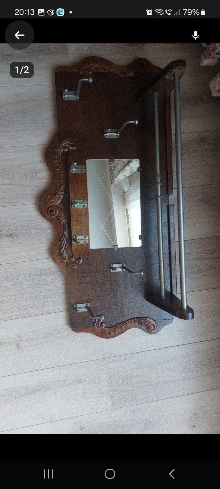 vintage kapstok, Ophalen