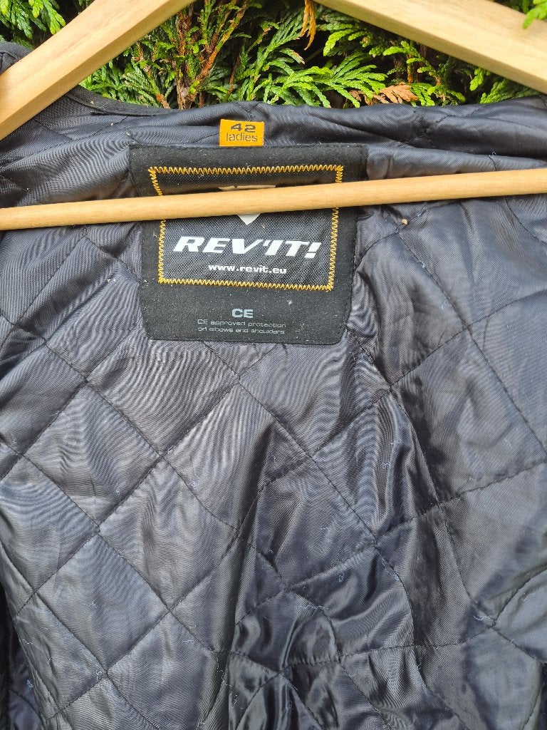 Leren Revit motor jas ladies maat 42, Motoren, Ophalen, Jas | leer, Dames, REV’IT!