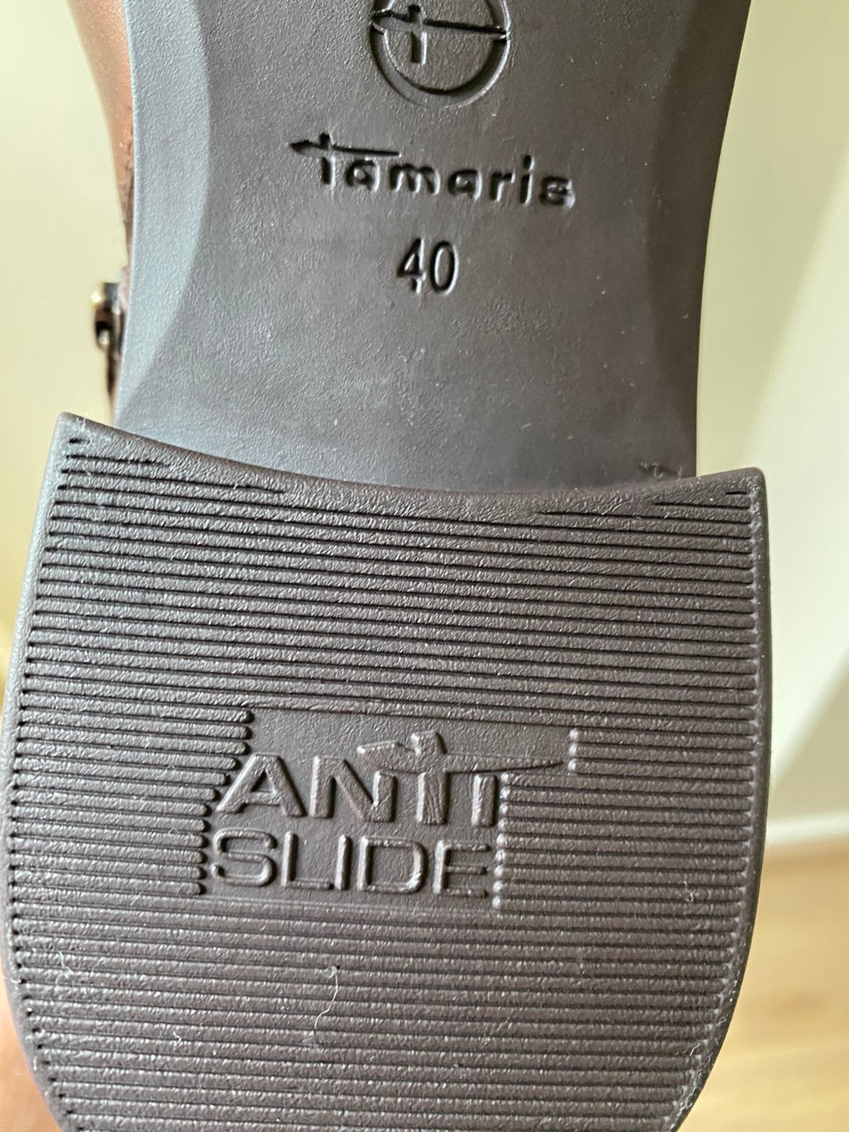 Bottines femmes Tamaris cuir véritable pointure 40, Neuf, Brun, Enlèvement, Boots et Botinnes