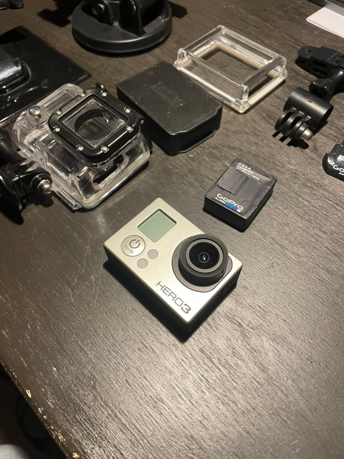 GoPro Hero3 Black Edition + BacPac + accessoires, TV, Hi-fi & Vidéo, Caméras action, Enlèvement, Utilisé, GoPro