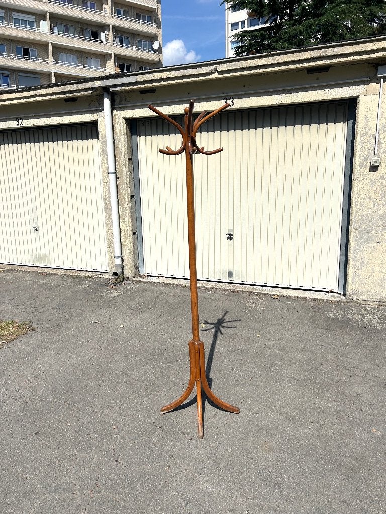 Porte manteau vintage en bois, Huis en Inrichting, Woonaccessoires | Kapstokken, Ophalen, Gebruikt, Hout, Staande kapstok