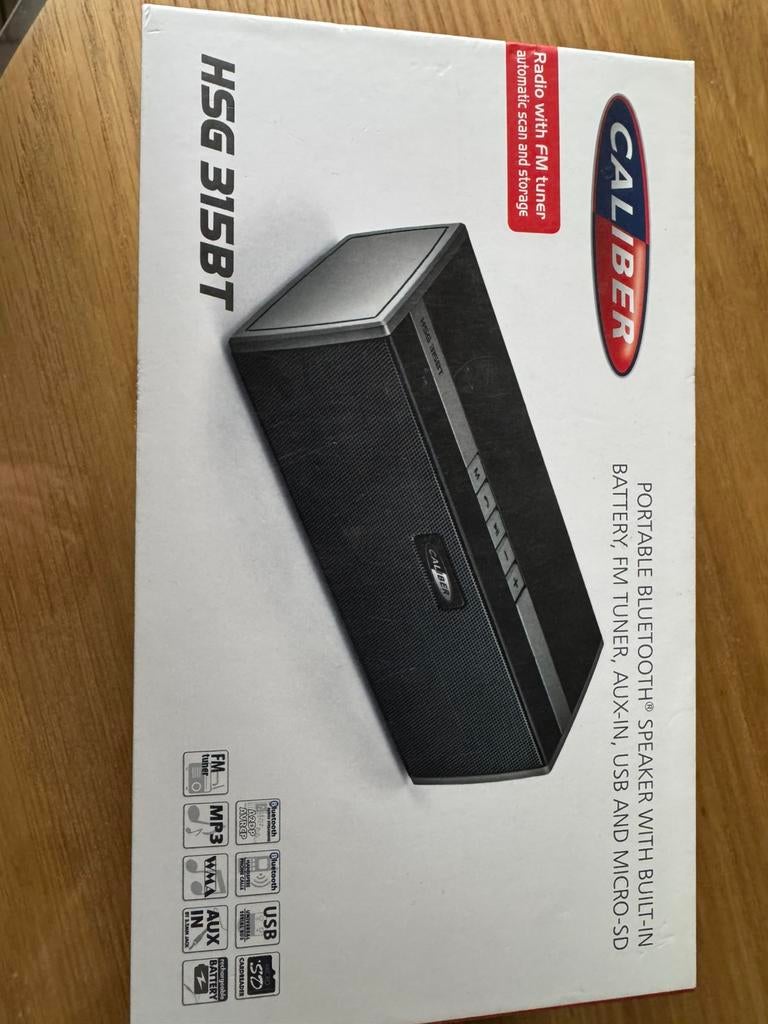 Haut-parleur Bluetooth portable - Tuner FM Caliber, Enlèvement, Neuf