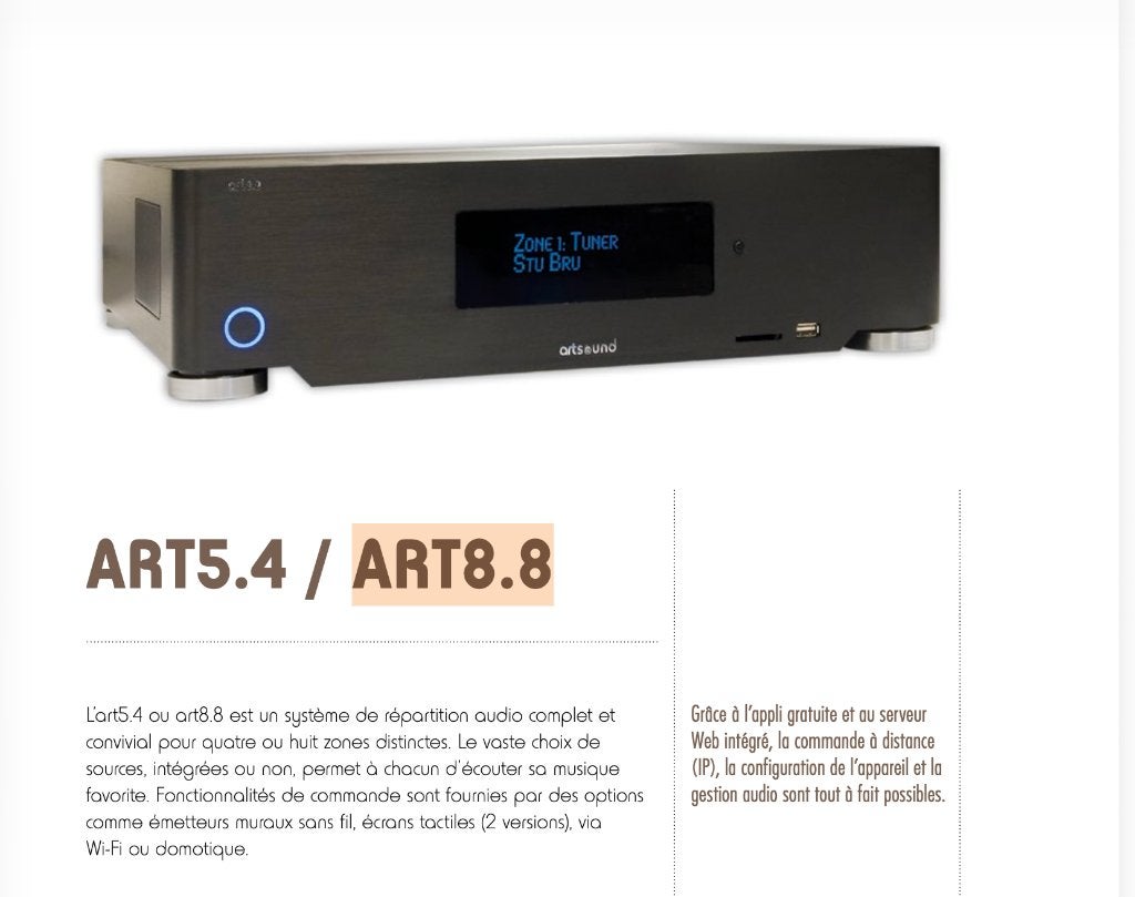 Artsound 8.8, Ophalen, Gebruikt