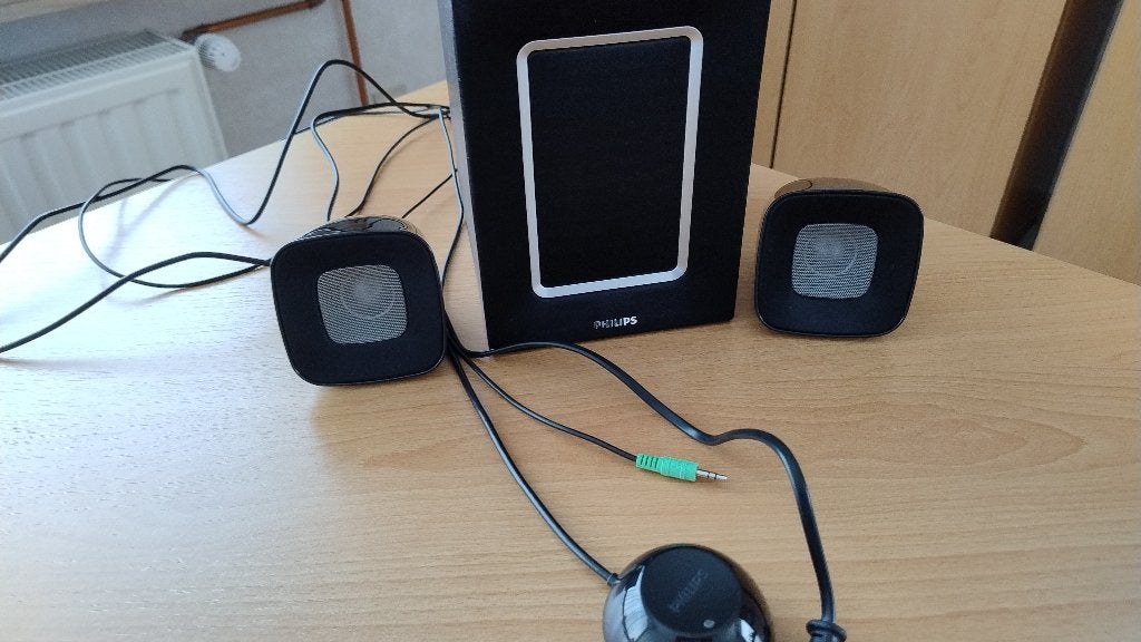 PC-Speakers Philips 2.1, Informatique & Logiciels, Enceintes Pc, Enlèvement, Utilisé, Canal audio 2.1, Philips