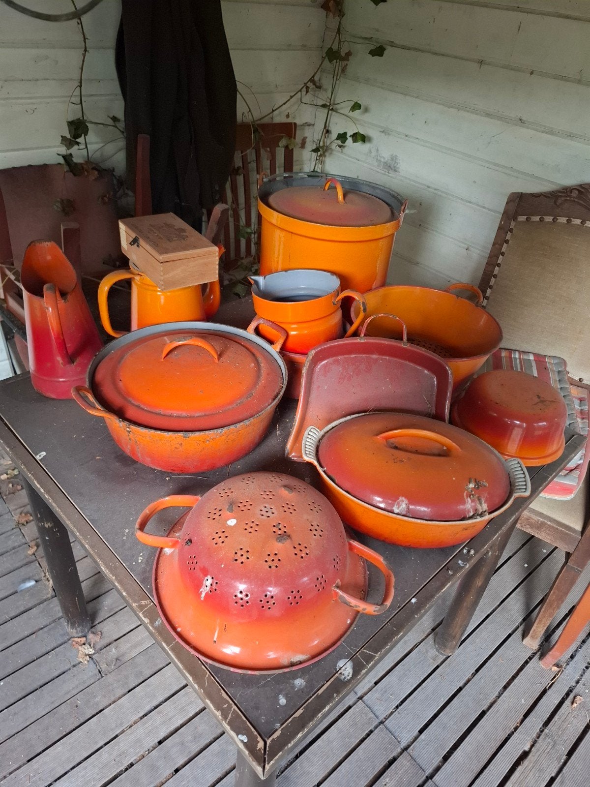collectie oude emaille keuken atributen, Verzenden