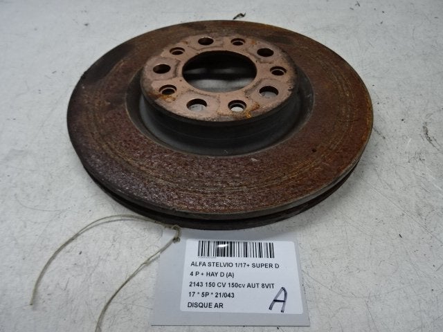 REMSCHIJF ACHTER Alfa Romeo Stelvio (949) (12-2016/12-2019), Auto-onderdelen, Gebruikt, Alfa Romeo