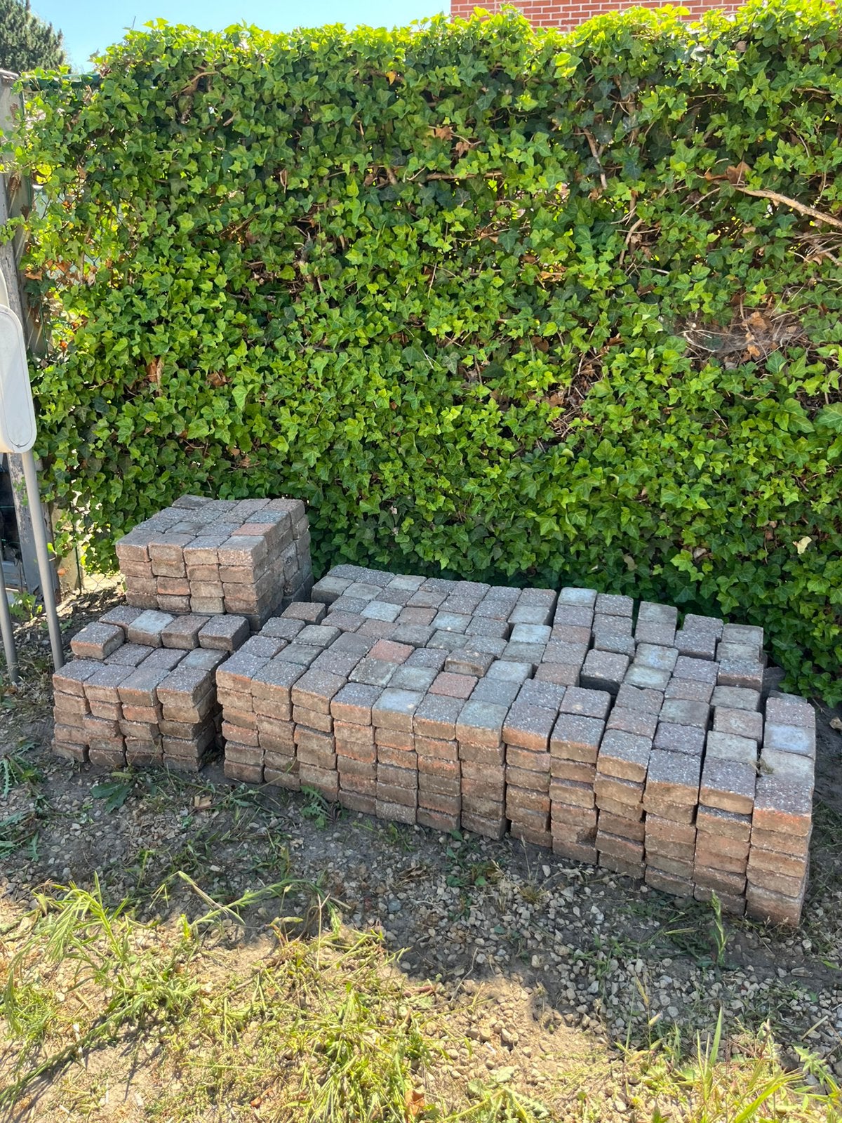 GRATIS klinkers 10cmx10cm, Tuin en Terras, Tegels en Klinkers, Ophalen, Gebruikt, Klinkers
