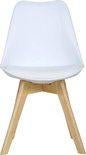 KUIPSTOELEN  WIT SET VAN 4 ONGEBRUIKTE, Huis en Inrichting, Stoelen, Ophalen, Kunststof, Scandinavisch en basic styl, Wit