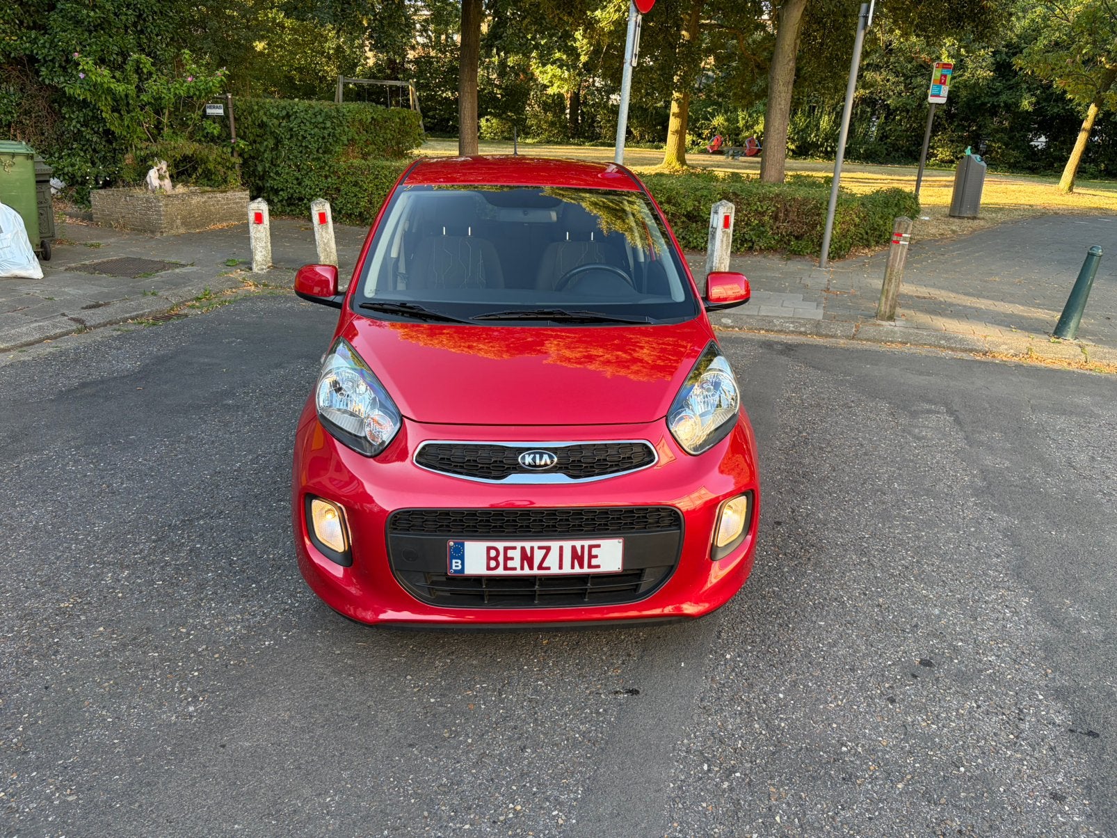 Kia Picanto 1.0 benz 24900km 2016 Airco garantie, Autos, Rouge, Essai à domicile, Achat, Euro 6