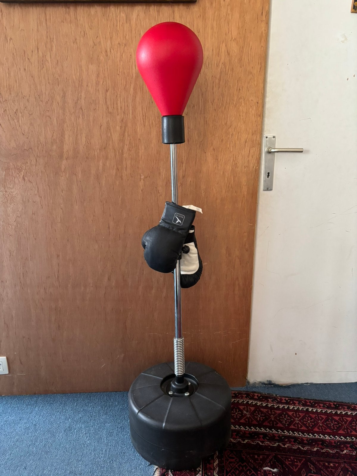 Domyos Staande Boksbal Set met Bokshandschoenen, Ophalen, Zo goed als nieuw, Boksbal