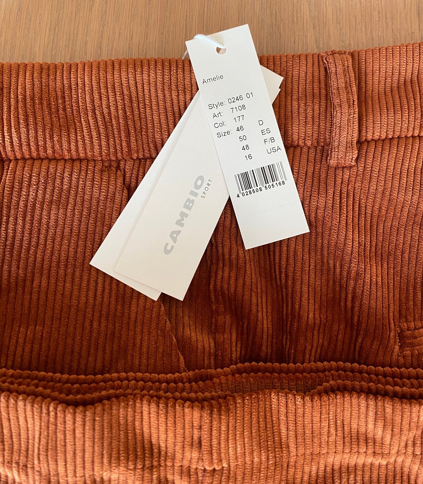 Nouveau magnifique pantalon Cambio pour femme, Neuf, Taille 46/48 (XL) ou plus grande, Brun, Enlèvement
