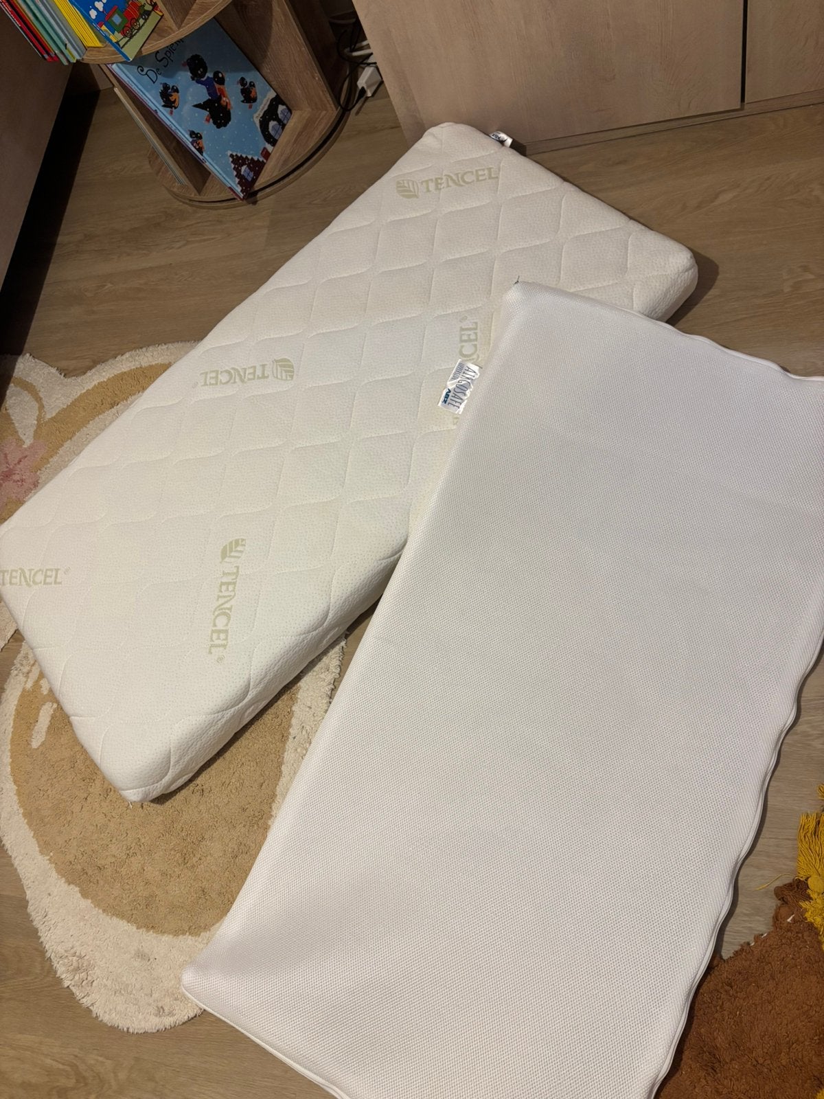 Babymatras + airgosafetopper, Enfants & Bébés, Chambre d'enfant | Linge de lit, Enlèvement, Comme neuf, Protège-matelas