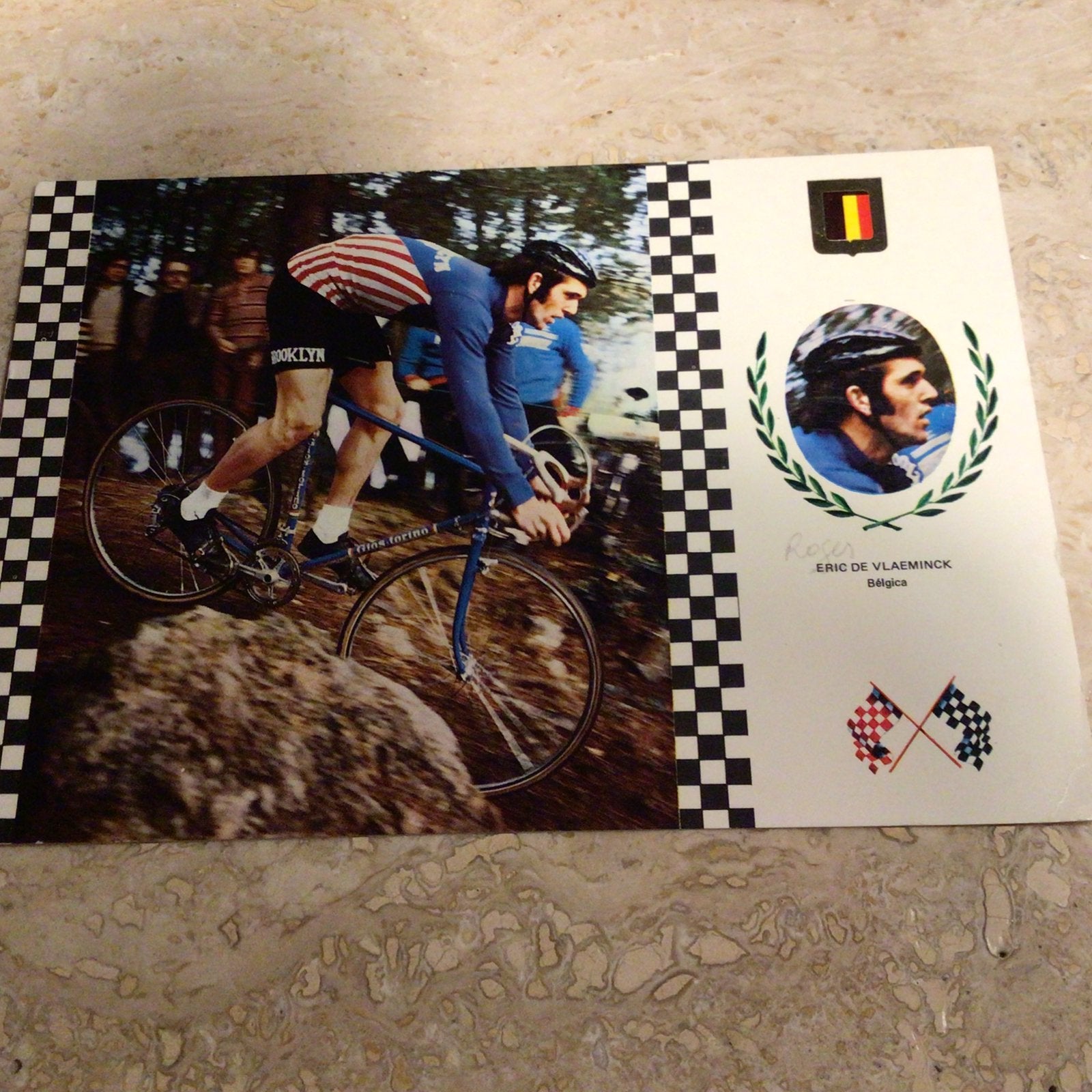Wielerkaart team gios brooklyn roger de vlaeminck, Ophalen of Verzenden, Zo goed als nieuw