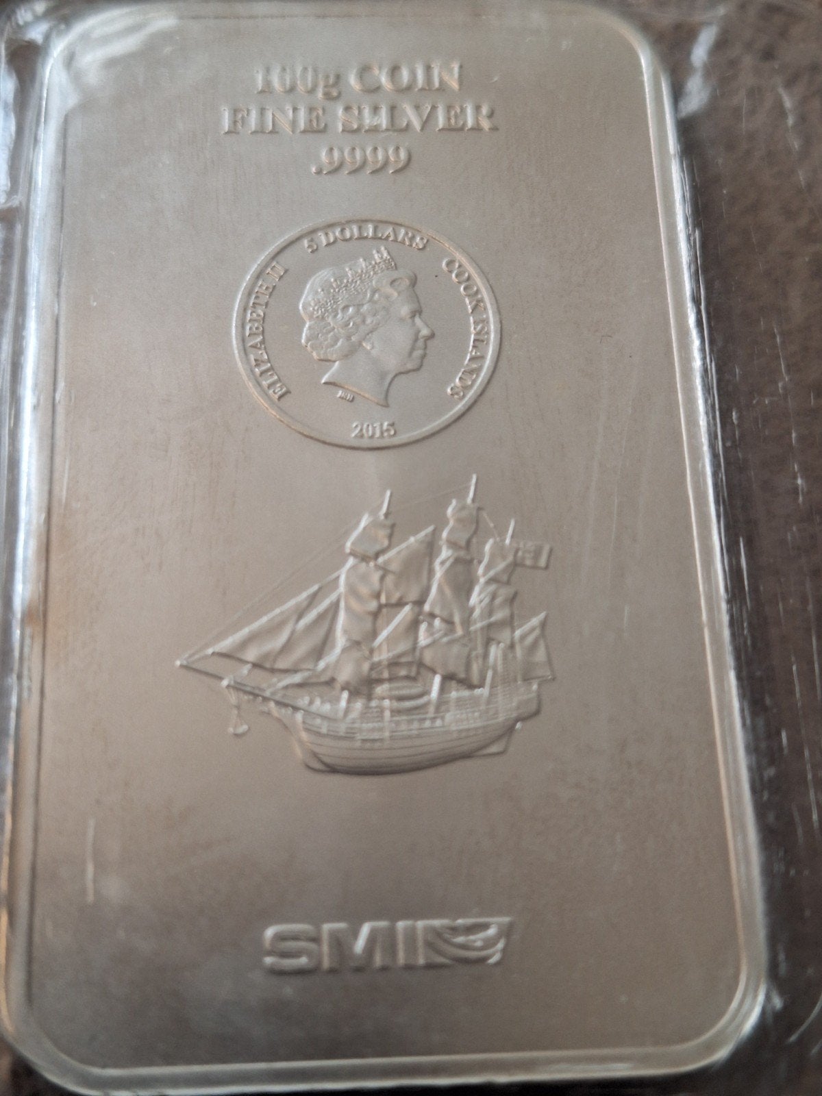 Magnifique porte-monnaie en argent des îles Cook, 100 g (.99, Timbres & Monnaies, Métaux nobles & Lingots, Enlèvement ou Envoi