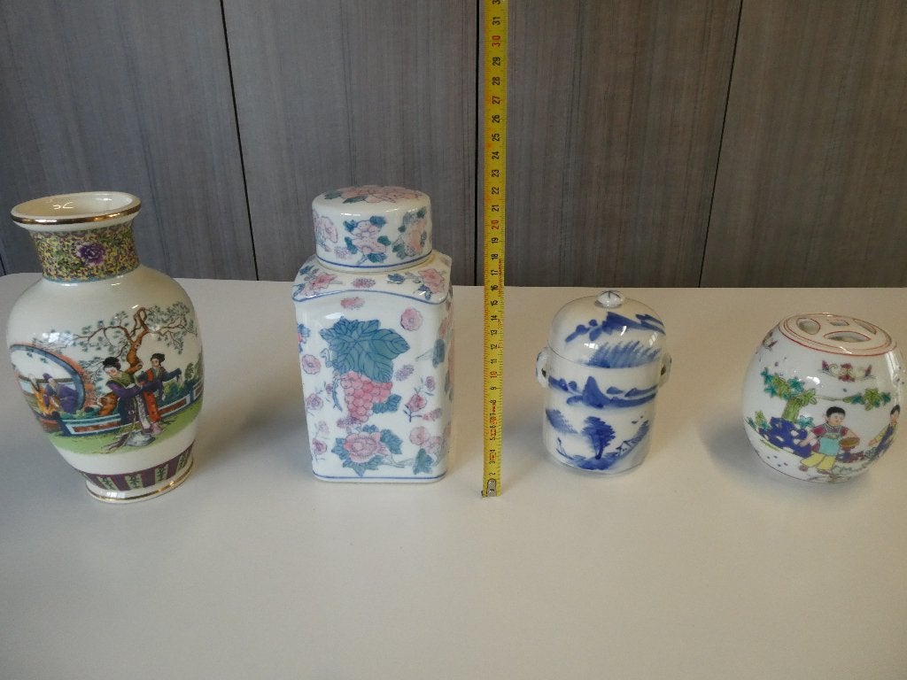 Jolis pots et vases en porcelaine chinoise, Enlèvement ou Envoi, Comme neuf, Multicolore, Autres matériaux