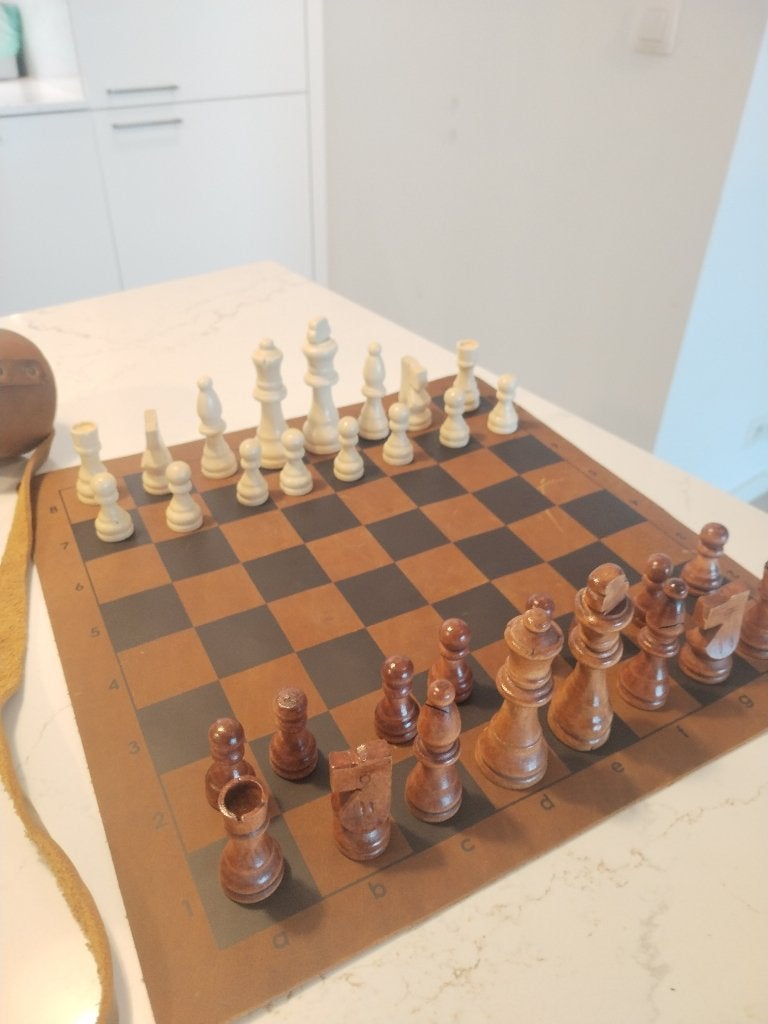Jeu d'échec en cuir, Ophalen, Zo goed als nieuw