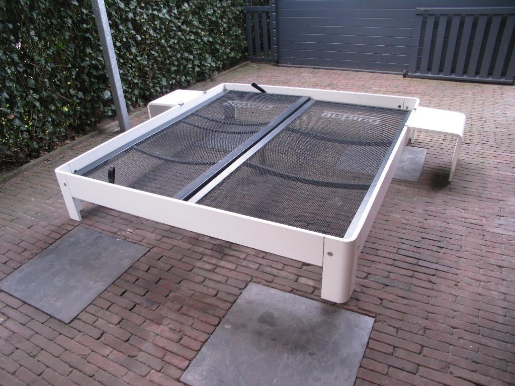 Auping auronde 180x200 met tafeltjes, Huis en Inrichting, Ophalen, Wit, Tweepersoons, 180 cm