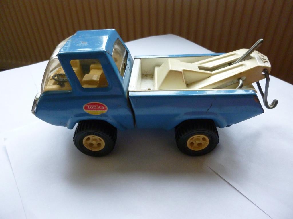 VINTAGE METALEN TONKA TAKELWAGEN JAREN 70/80, Verzamelen, Ophalen of Verzenden, Gebruikt