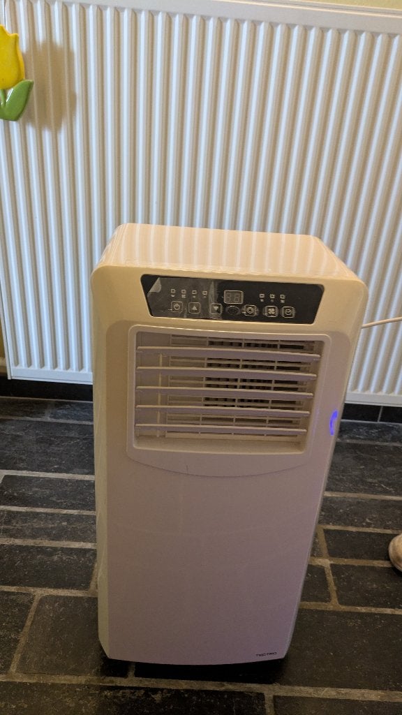 Mobiele Airco, Elektronische apparatuur, Airco's, Zo goed als nieuw, Mobiele airco, 60 tot 100 m³, 2 snelheden, Koelen en Ontvochtigen