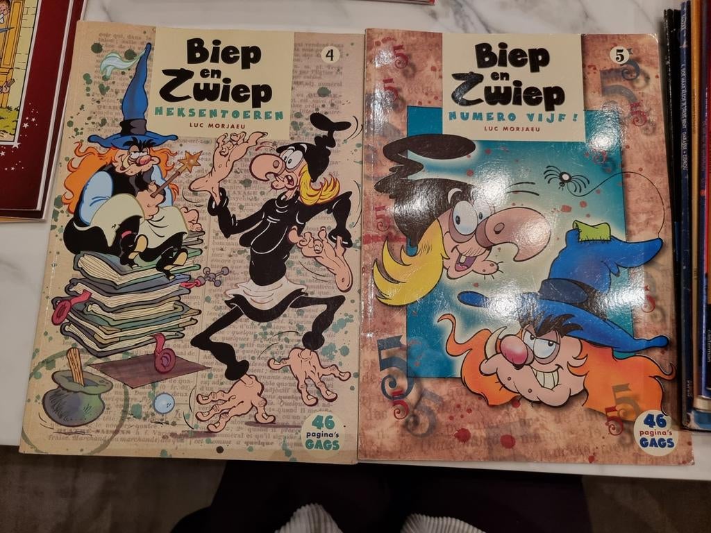 Heksentoeren nr 4 en Numero vijf, Gelezen, Ophalen of Verzenden, Meerdere comics, Luc Morjaeu