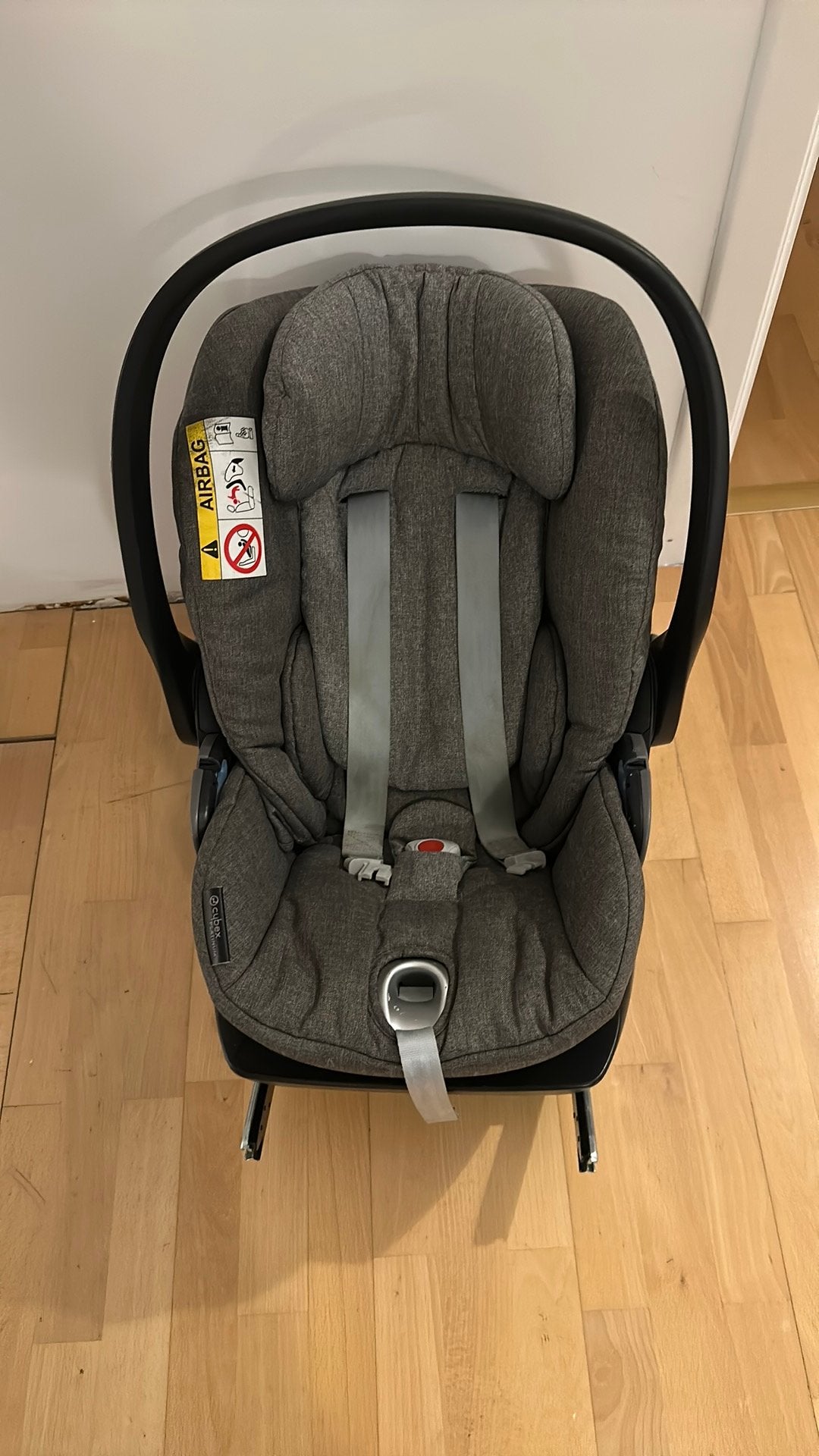 Cybex cloud Q plus platinum 2021, Gebruikt, Isofix, Ophalen, 0 t/m 10 kg