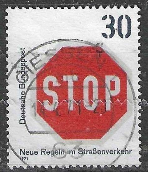 Allemagne Bundespost 1971 - Yvert 530 - Trafic (ST), Envoi, Affranchi
