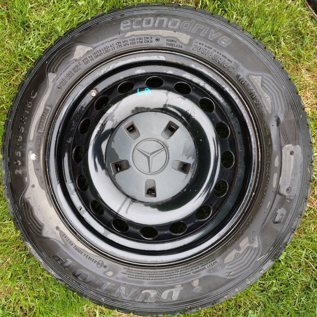 4 originele stalen velgen Mercedes Vito W447, Auto-onderdelen, Banden en Velgen, Ophalen, Gebruikt, Velg(en), 16 inch