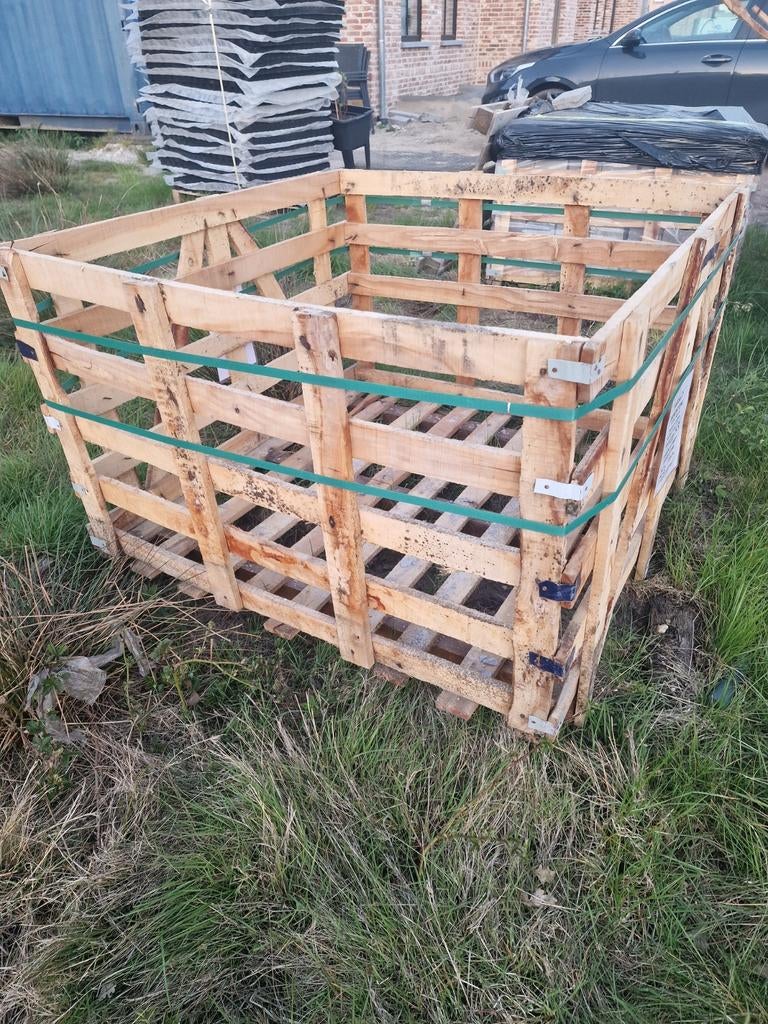 Houten opslag kisten voor zwaar gewicht, Tuin en Terras, Brandhout, Ophalen