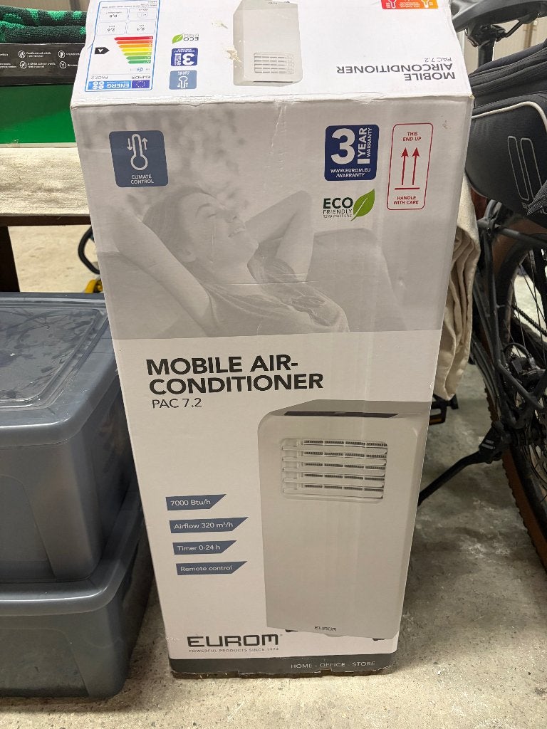 Eurom pac 7.2 mobiele airco. Nieuw., Elektronische apparatuur, Ophalen, Nieuw, Mobiele airco