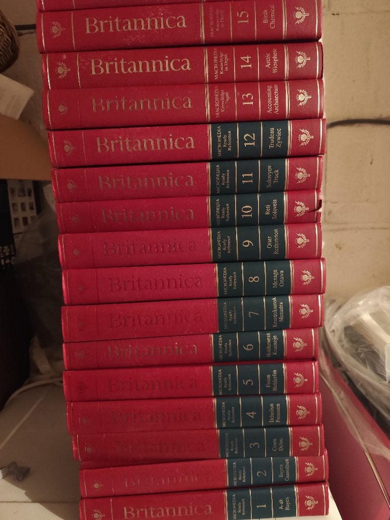 Encyclopedia Britannica, Livres, Série complète, Général, Enlèvement, Utilisé