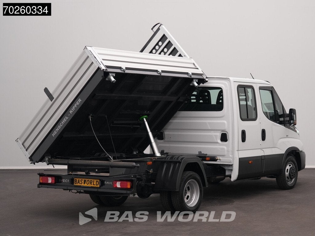 Iveco Daily 35C21 BPM VRIJ! 3-Zijdige Kipper Dubbel Cabine 2, Auto's, Stof, Euro 6, 4 cilinders, Iveco