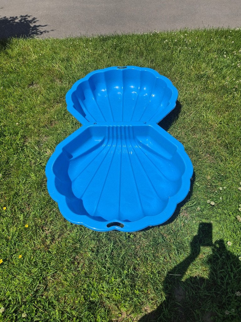 Schelp zwembad zandbak, Ophalen, Gebruikt