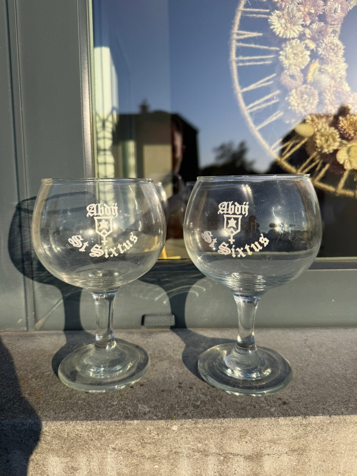 2 glazen sint sixtus, Verzamelen, Ophalen, Zo goed als nieuw