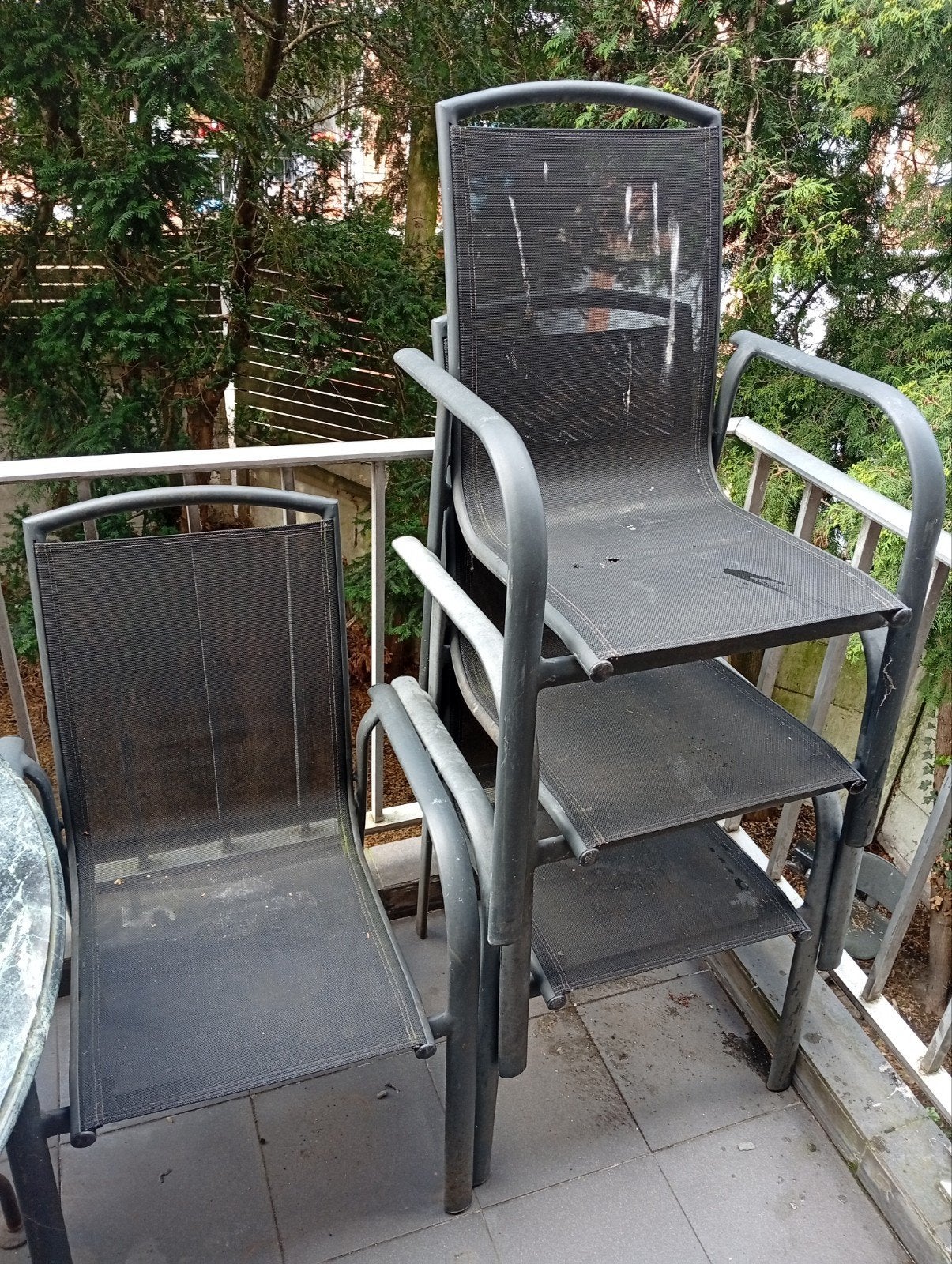 Stoelen, Tuin en Terras, Ophalen of Verzenden, Zo goed als nieuw, Metaal