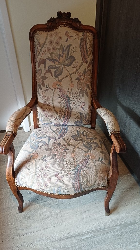 Antieke stoel Louis XV, Ophalen
