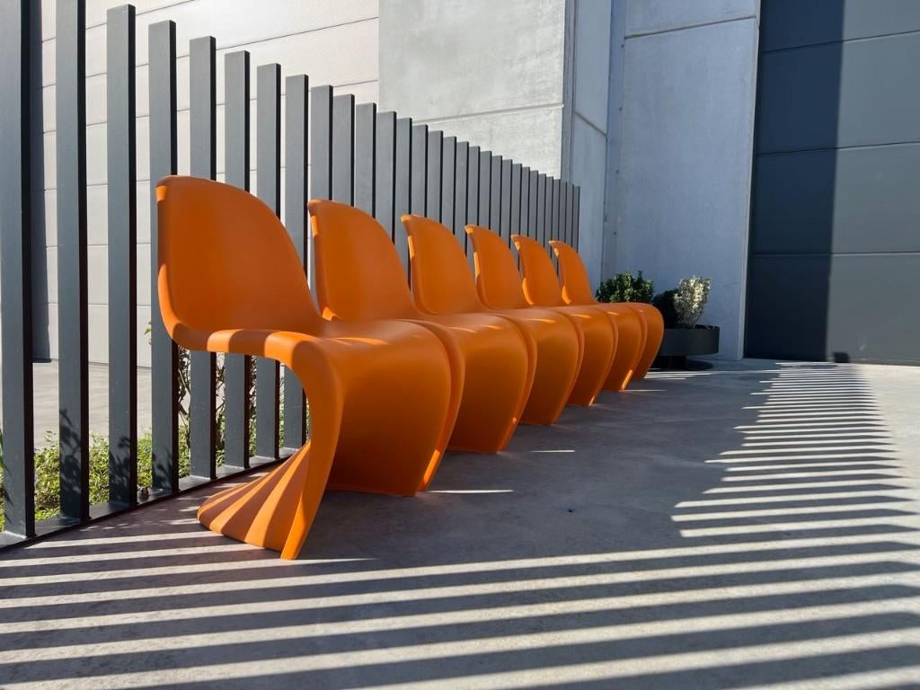 Chaises Vitra Panton, 4x, Jardin & Terrasse, Chaises de jardin, Comme neuf, Envoi