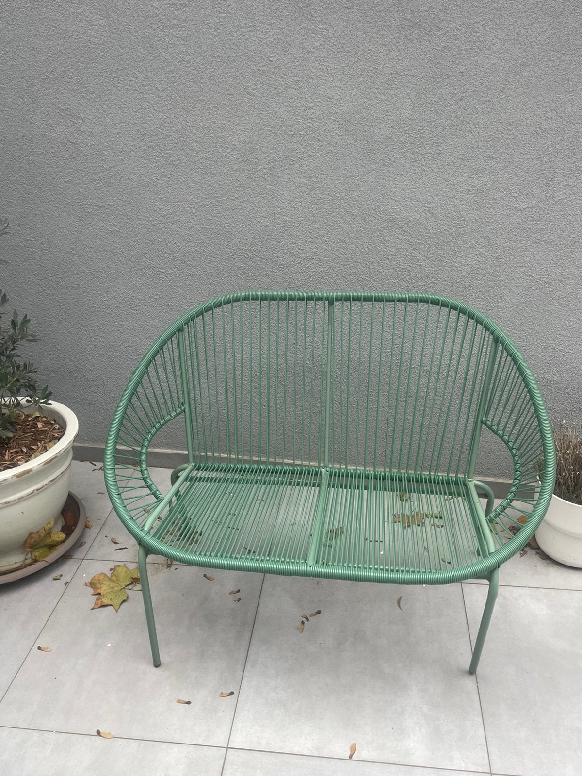 Banquette de jardin Vente-Unique 2 places style Acapulco, Ophalen, Gebruikt