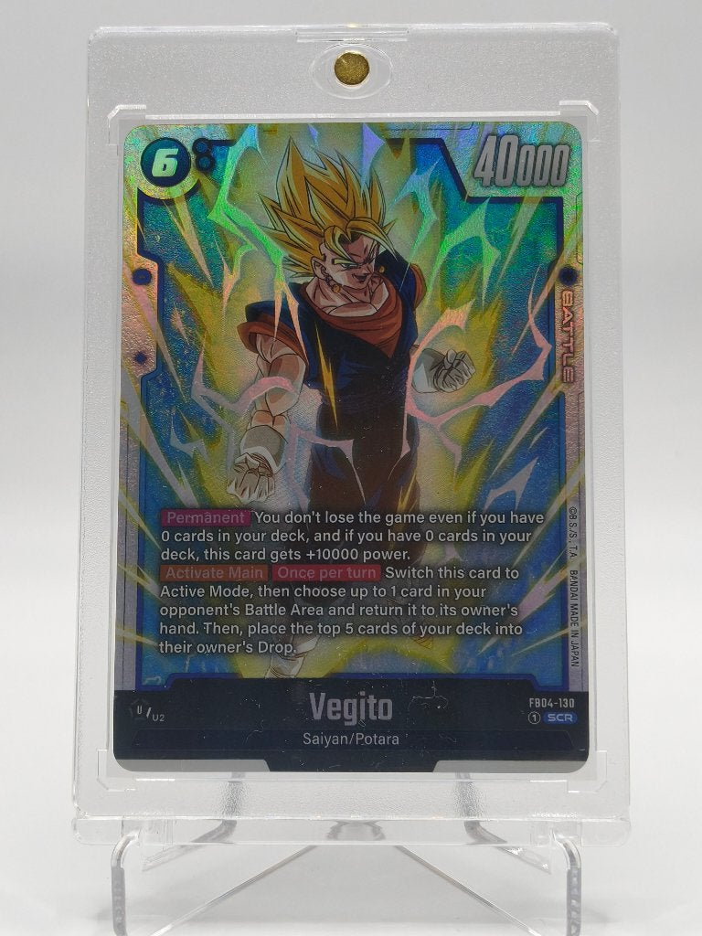 Dragon Ball Super FB04-130 Vegito SCR Secret Zeldzaam, Verzamelen, Ophalen of Verzenden, Nieuw, Speelkaart(en)